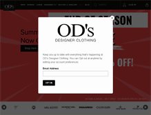 Tablet Screenshot of odsdesignerclothing.com